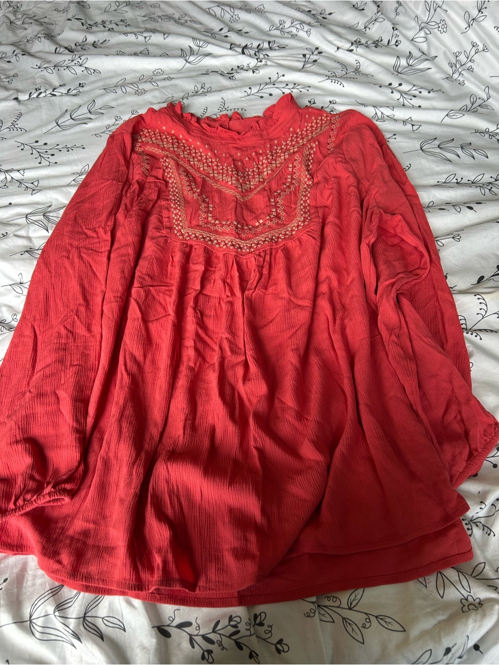 torrid Boho Embroidered Peasant Tunic